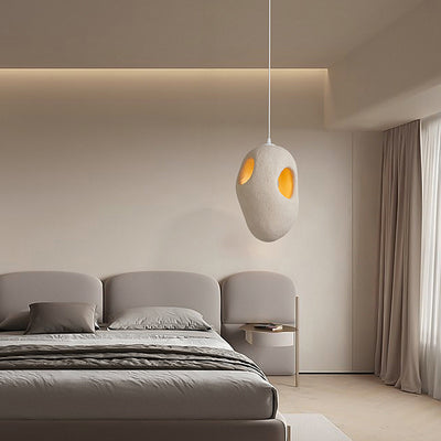 Contemporary Creative Geometric Cave-Shaped High-Density Polystyrene 1 - Light Pendant Light For Bedroom