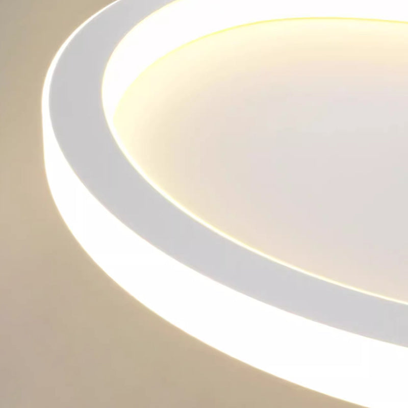 Moderne minimalistische Kreuzung runde ovale Silikon PE LED Deckenleuchte für Schlafzimmer 