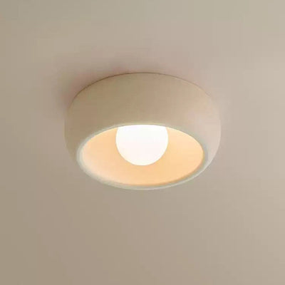 Modern Minimalist Hollow Round Hardware PE LED Flush Mount Ceiling Light For Hallway