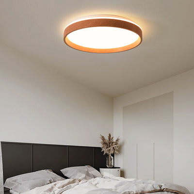 Moderne minimalistische doppelte runde Aluminium-Silikon-LED-Halbeinbau-Deckenleuchte für Schlafzimmer 