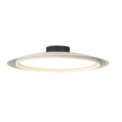 Traditional Japanese Fisherman Hat Shape Iron Acrylic LED Semi-Flush Mount Ceiling Light For Living Room