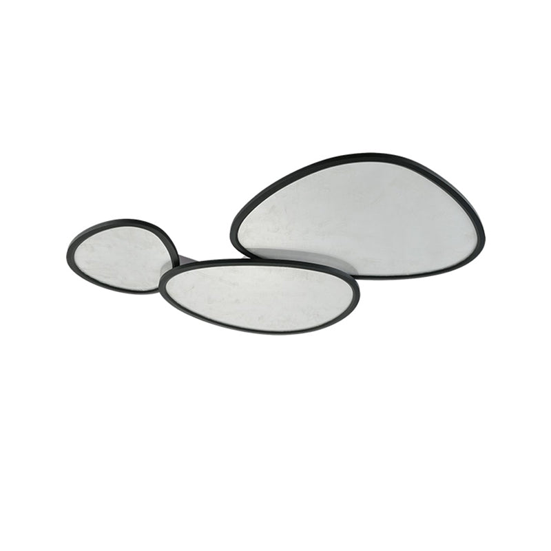 Contemporary Creative Clouds Combination Irregular Oval Aluminum Acrylic LED Flush Mount Ceiling Light For Living Room