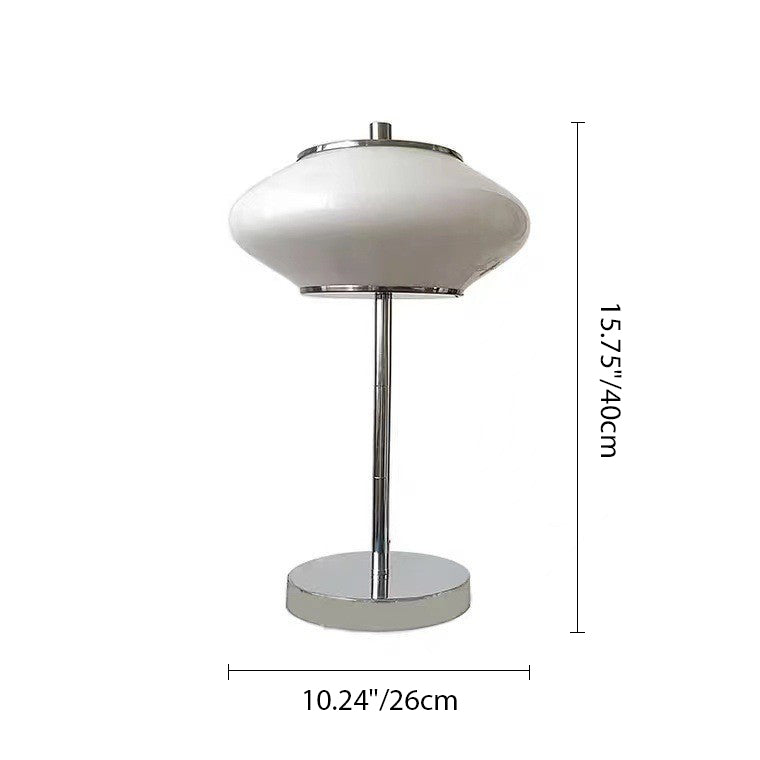 Modern Mid-century UFO Shaped Iron Glass LED Table Lamp For Living Room