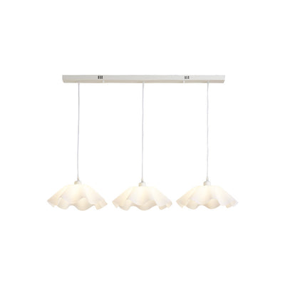 Contemporary Creative Flower Hardware Acrylic 3-Light Chandelier Island Light For Living Room