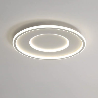 Modern Minimalist Round Acrylic Iron LED Flush Mount Ceiling Light For Bedroom