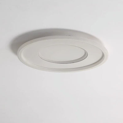 Modern Minimalist Round Acrylic Iron LED Flush Mount Ceiling Light For Bedroom