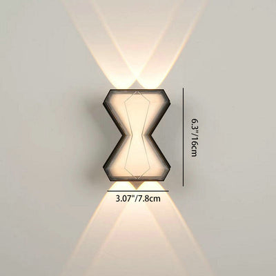 Contemporary Creative Aluminum PC Up Down LED Wall Sconce Lamp For Bedroom