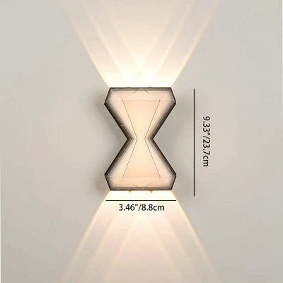 Contemporary Creative Aluminum PC Up Down LED Wall Sconce Lamp For Bedroom