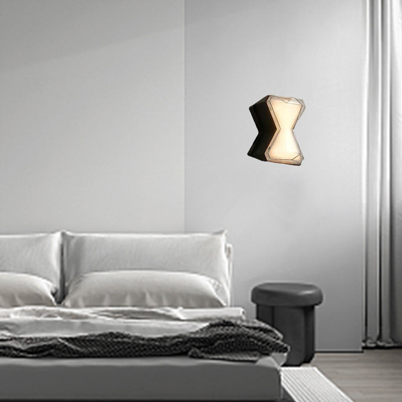 Contemporary Creative Aluminum PC Up Down LED Wall Sconce Lamp For Bedroom