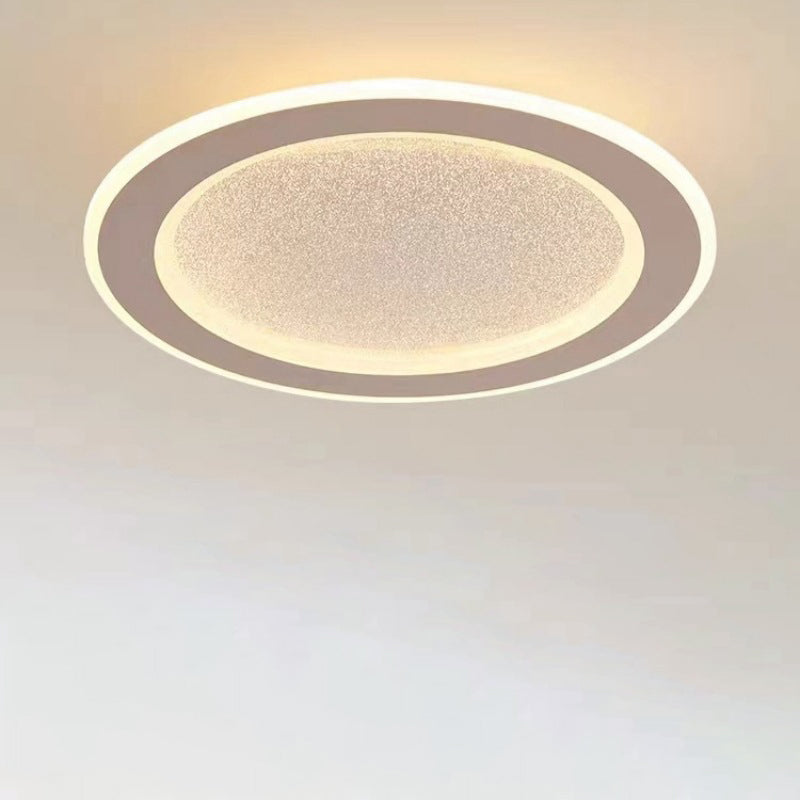 Modern Minimalist Round Iron Aluminum Acrylic LED Flush Mount Ceiling Light For Living Room