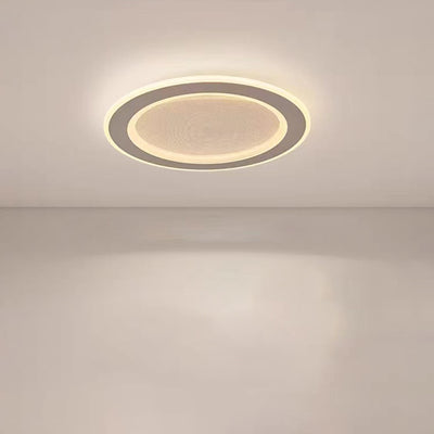 Modern Minimalist Round Iron Aluminum Acrylic LED Flush Mount Ceiling Light For Living Room