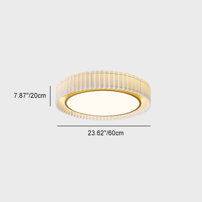 Traditionelle französische Kieselstein-Oval-Massivholz-Acryl-LED-Deckenleuchte für Wohnzimmer 