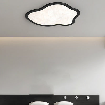 Modern Minimalist Clouds Shape Hardware Acrylic Aluminum LED Flush Mount Ceiling Light For Bedroom