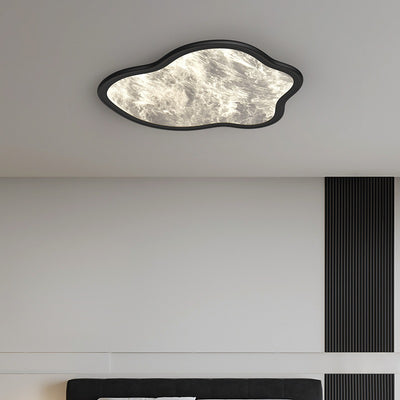 Modern Minimalist Clouds Shape Hardware Acrylic Aluminum LED Flush Mount Ceiling Light For Bedroom