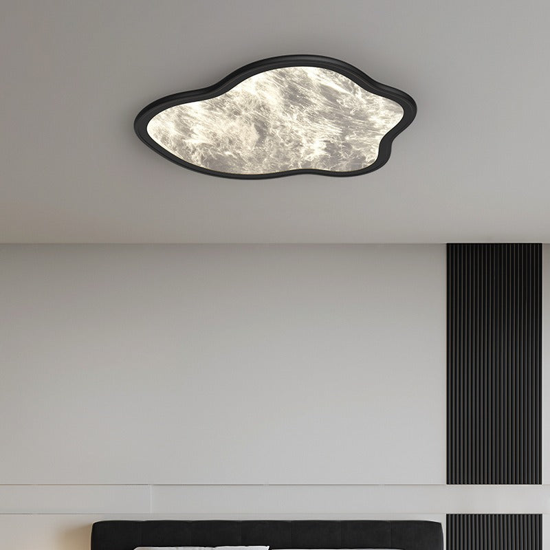 Modern Minimalist Clouds Shape Hardware Acrylic Aluminum LED Flush Mount Ceiling Light For Bedroom