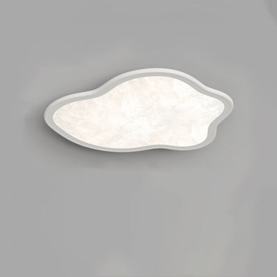 Modern Minimalist Clouds Shape Hardware Acrylic Aluminum LED Flush Mount Ceiling Light For Bedroom