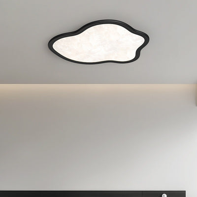 Modern Minimalist Clouds Shape Hardware Acrylic Aluminum LED Flush Mount Ceiling Light For Bedroom