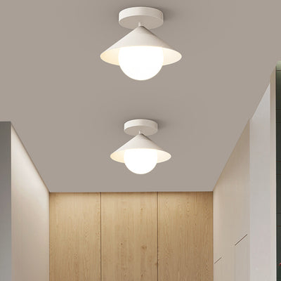 Zeitgenössische Schlichtheit Stoff Eisen Hardware 4 - Licht Semi-Flush Mount Licht für Wohnzimmer 