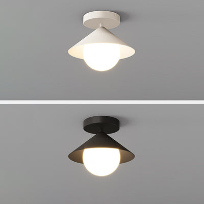 Zeitgenössische Schlichtheit Stoff Eisen Hardware 4 - Licht Semi-Flush Mount Licht für Wohnzimmer 