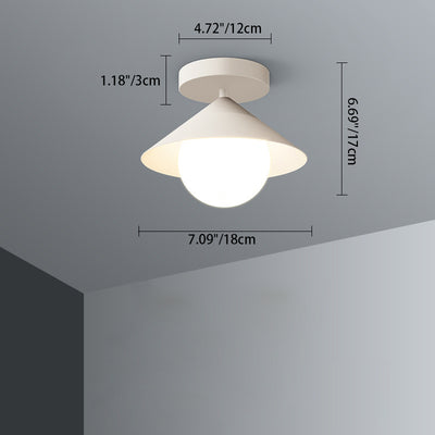 Zeitgenössische Schlichtheit Stoff Eisen Hardware 4 - Licht Semi-Flush Mount Licht für Wohnzimmer 