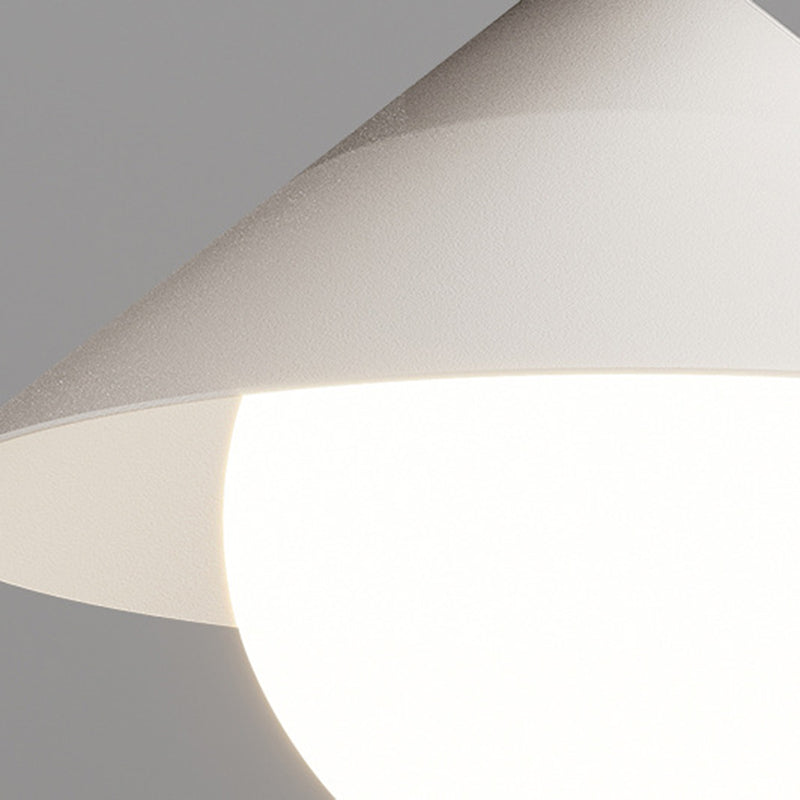 Zeitgenössische Schlichtheit Stoff Eisen Hardware 4 - Licht Semi-Flush Mount Licht für Wohnzimmer 