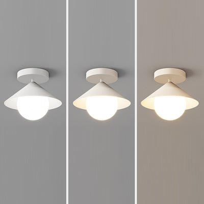 Zeitgenössische Schlichtheit Stoff Eisen Hardware 4 - Licht Semi-Flush Mount Licht für Wohnzimmer 