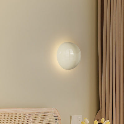 Modern Minimalist Iron Round Ambiance LED Wall Sconce Lamp For Living Room