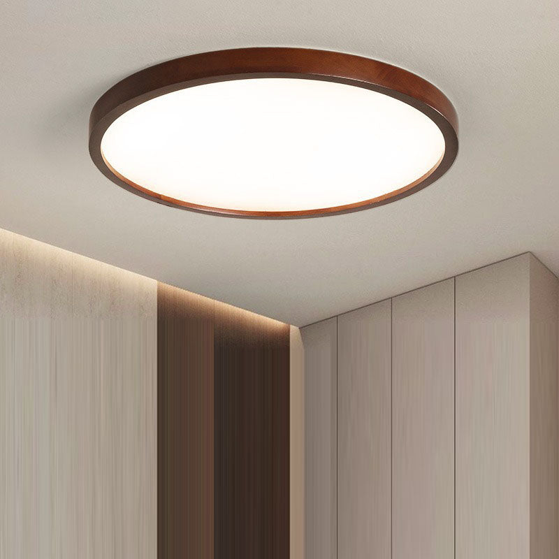 Luz de techo LED empotrada de silicona acrílica de cobre cilíndrico círculo minimalista moderno para dormitorio 