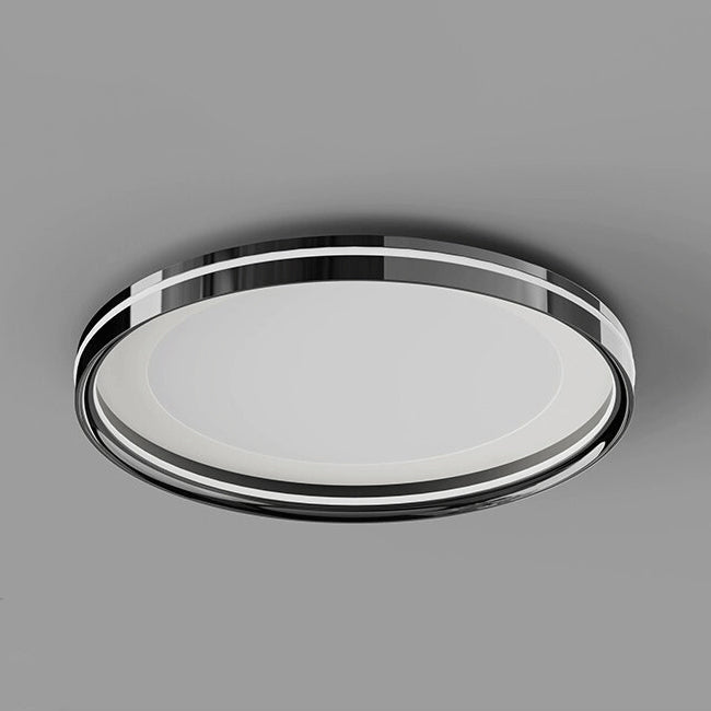 Modern Minimalist Round Square Rectangular Iron PVC LED Flush Mount Ceiling Light For Bedroom