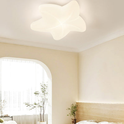 Contemporary Creative Kids Star Iron PE LED Flush Mount Ceiling Light For Living Room