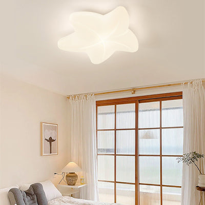 Contemporary Creative Kids Star Iron PE LED Flush Mount Ceiling Light For Living Room