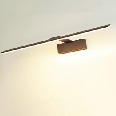 Moderne minimalistische lange Rechteck Edelstahl Acryl LED Eitelkeit Licht Spiegel Front Wandleuchte Lampe für Badezimmer 