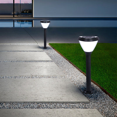 Modern Minimalist Solar Waterproof Cylinder Heart Aluminum PVC LED Ground Plug Lawn Landscape Lamp For Garden