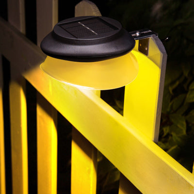 Modern Minimalist Solar Round Waterproof Triangle Arc ABS PC LED Outdoor Wall Sconce Lamp For Garden