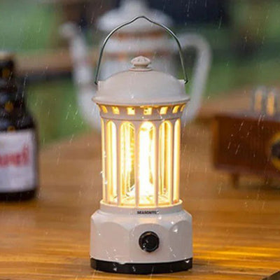 Modern Minimalist Cylinder Tower Half Dome ABS Iron LED Outdoor Light Camping Light For Camping