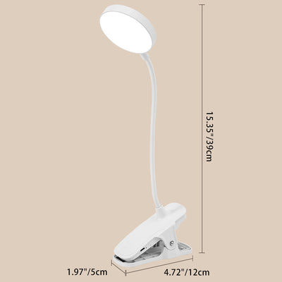 Moderne unbedeutende runde verstellbare lange Schlauchschelle aus Kunststoff LED Tischlampe für Schlafzimmer 