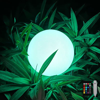 Modern Minimalist Solar Waterproof Globe Plastic PE LED Outdoor Lawn Landscape Light For Garden