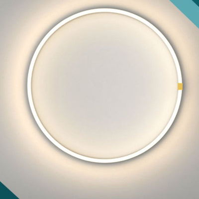 Contemporary Scandinavian Round Circle Rectangle Iron Acrylic LED Flush Mount Ceiling Light For Bedroom