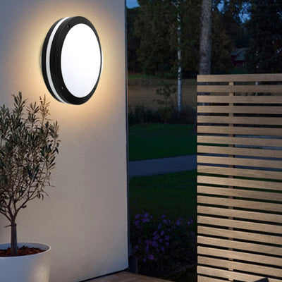 Moderne, unbedeutende, wasserdichte, runde Ring-Streifen-Aluminium-PC-LED-Deckenleuchte für die Außenterrasse 