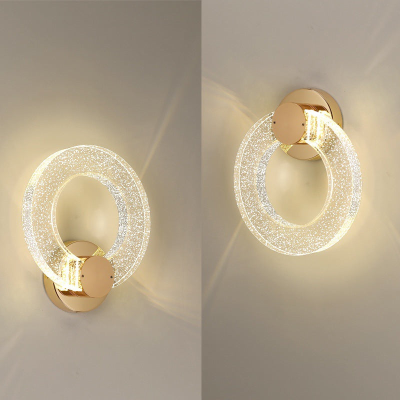 Moderne minimalistische aufladbare rechteckige abgerundete Kante Aluminium LED Wandleuchte Lampe für Wohnzimmer 