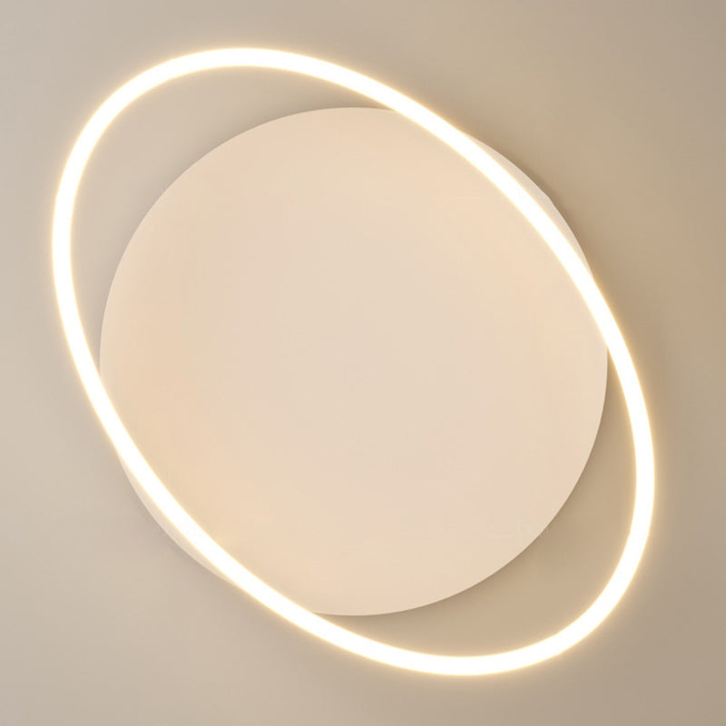 Moderne minimalistische aufladbare rechteckige abgerundete Kante Aluminium LED Wandleuchte Lampe für Wohnzimmer 