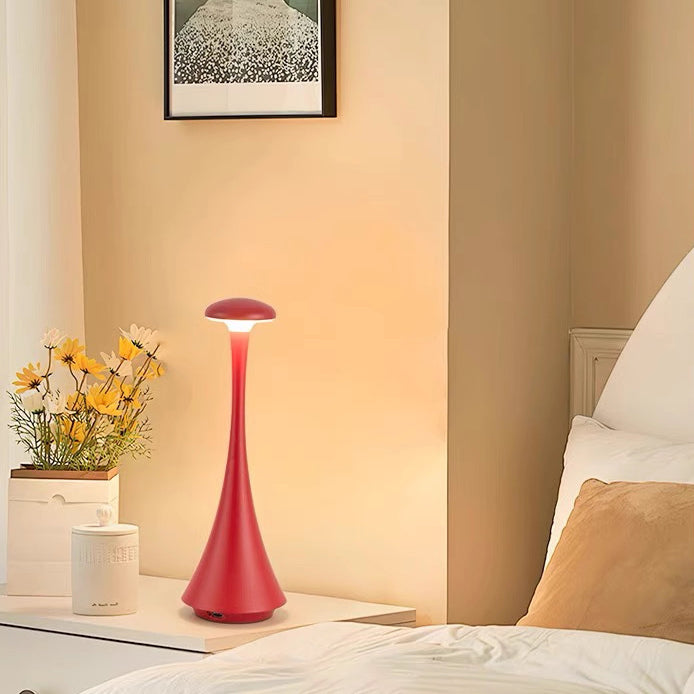 Modern Minimalist Bottle Semicircle Aluminum Acrylic LED Table Lamp For Bedroom