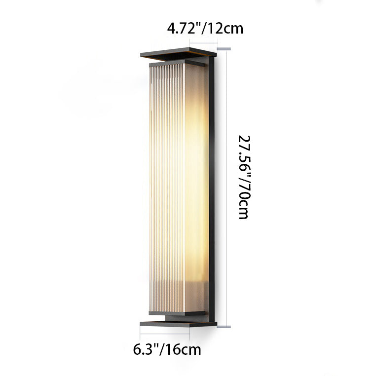 Moderne minimalistische wasserdichte Dreieck-Halbkreis-Druckguss-Aluminium-PC-LED-Wandleuchte für die Terrasse im Freien 