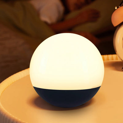 Modern Minimalist Sphere Moon PP PS PVC LED Table Lamp For Bedroom