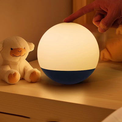 Modern Minimalist Sphere Moon PP PS PVC LED Table Lamp For Bedroom