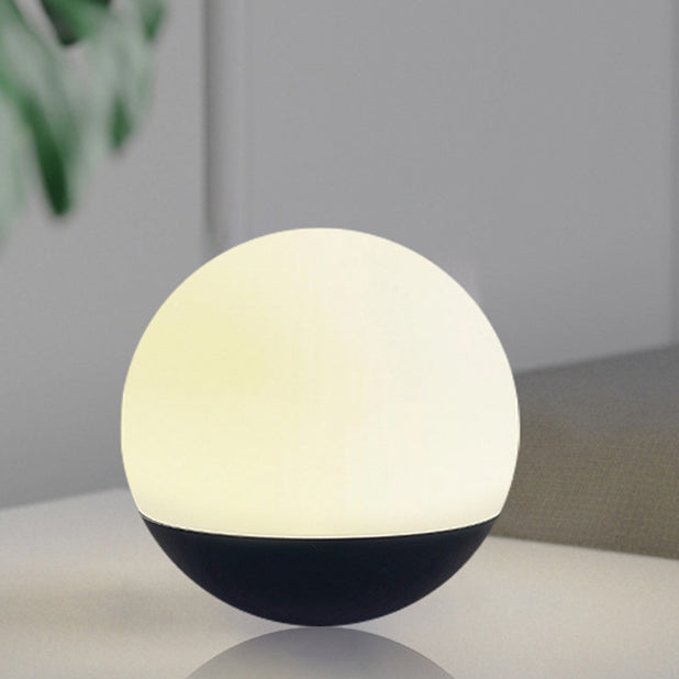 Modern Minimalist Sphere Moon PP PS PVC LED Table Lamp For Bedroom