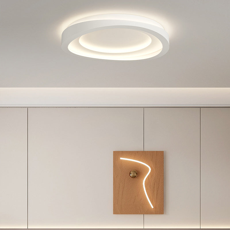 Traditionelle französische Kieselstein-Oval-Massivholz-Acryl-LED-Deckenleuchte für Wohnzimmer 