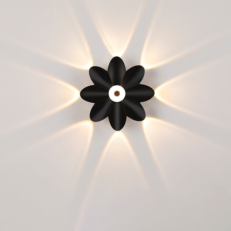 Moderne minimalistische aufladbare rechteckige abgerundete Kante Aluminium LED Wandleuchte Lampe für Wohnzimmer 