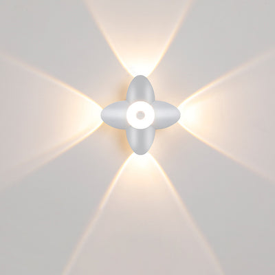 Moderne minimalistische aufladbare rechteckige abgerundete Kante Aluminium LED Wandleuchte Lampe für Wohnzimmer 