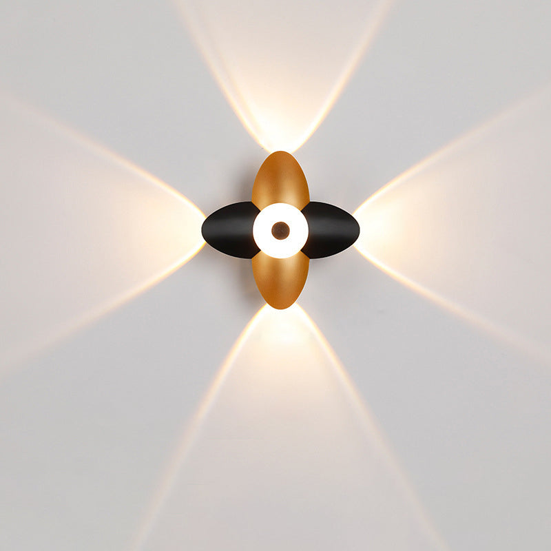 Moderne minimalistische aufladbare rechteckige abgerundete Kante Aluminium LED Wandleuchte Lampe für Wohnzimmer 